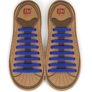 Royal Blue Silicone No Tie Shoelaces